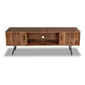 Middleton Foldable TV Stand for TVs up to 65" Reclaimed Brown - Crawford & Burke