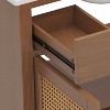NicBex 36"Rattan Bathroom Vanity with Ceramic Sink,Chic Bathroom Sink Cabinet with Doors&1 Drawer,Freestanding Storage Cabinet with Basin - 3 of 4