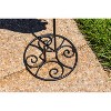 Evergreen Flag Beautiful Black Metal Elegant Swirl Stand Base - 11" Wide x 6" High - 2 of 2