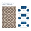 Modway Cerelia 9x12 Area Rug - Moroccan Trellis Indoor/Outdoor Rug in Light and Dark Beige, Soft Polypropylene Low Pile Design - 2 of 4