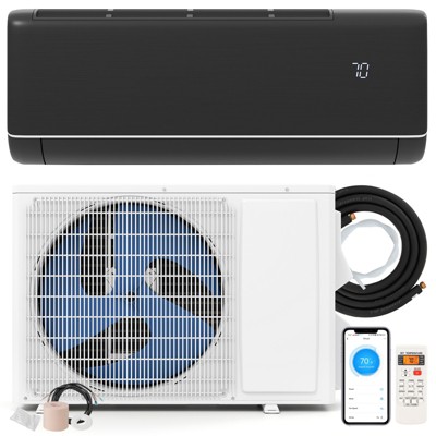 Tangkula 9100 BTU Mini Split AC 20.5 SEER2 Air Conditioner w/ Inverter & Heat Pump