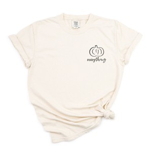 Simply Sage Market Embroidered Pumpkin Everything Garment Dyed Tee - 1 of 4