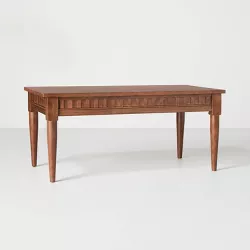 Turned Leg Wood Coffee Table Brown - Hearth & Hand™ with Magnolia