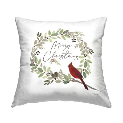 Stupell Industries Christmas Cardinal Wreath