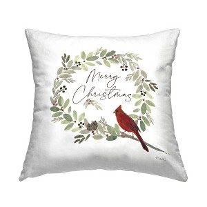 Stupell Industries Christmas Cardinal Wreath - 1 of 3