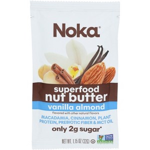 Noka Superfood Almond Vanilla Nut Butter Packs - Pack of 10 - 1.15 oz - 1 of 1