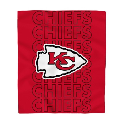 NFL Kansas City Chiefs Echo Team Wordmark Plush Blanket