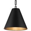 Crystorama Lighting Alston 3 - Light Chandelier in  Matte Black/Antique Gold - 2 of 4