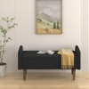 CAVINAS 45.98" Teddy Velvet Storage Ottoman Bench for Bedroom,Storage Bench with Lift Top,Multifunctional Ottoman for Living Room,Entryway - 3 of 4