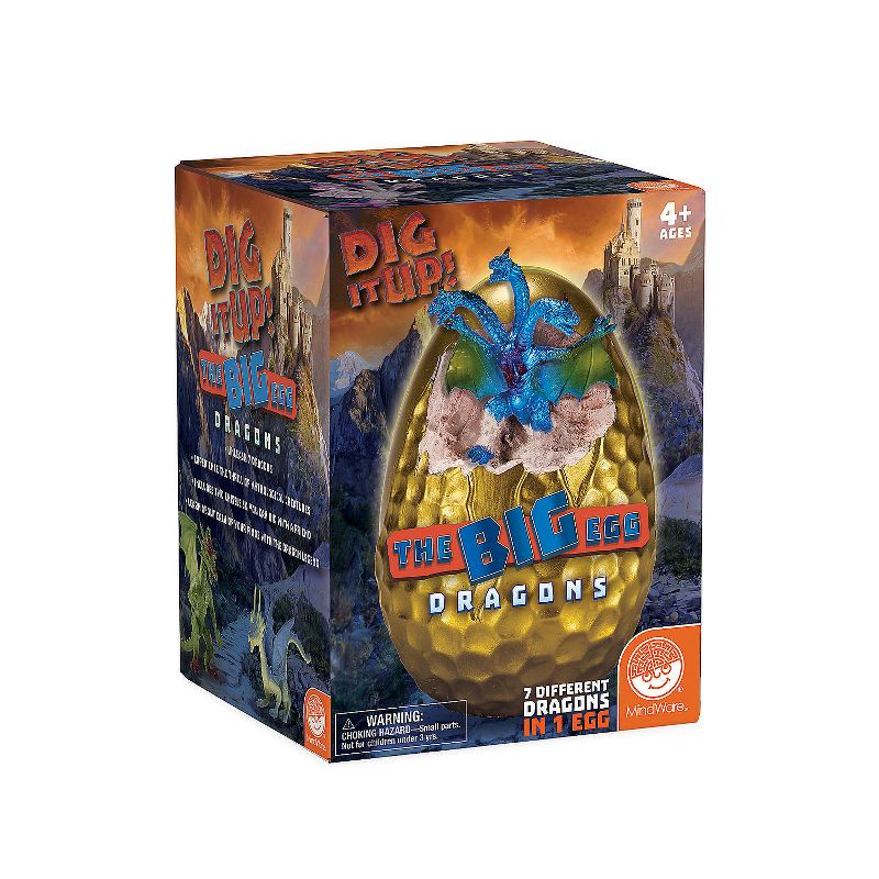MindWare Dig It Up! Discoveries The Big Egg Dragons - Ages 4+ - Includes 7 Dragons in 1 Huge Egg, 3 of 4