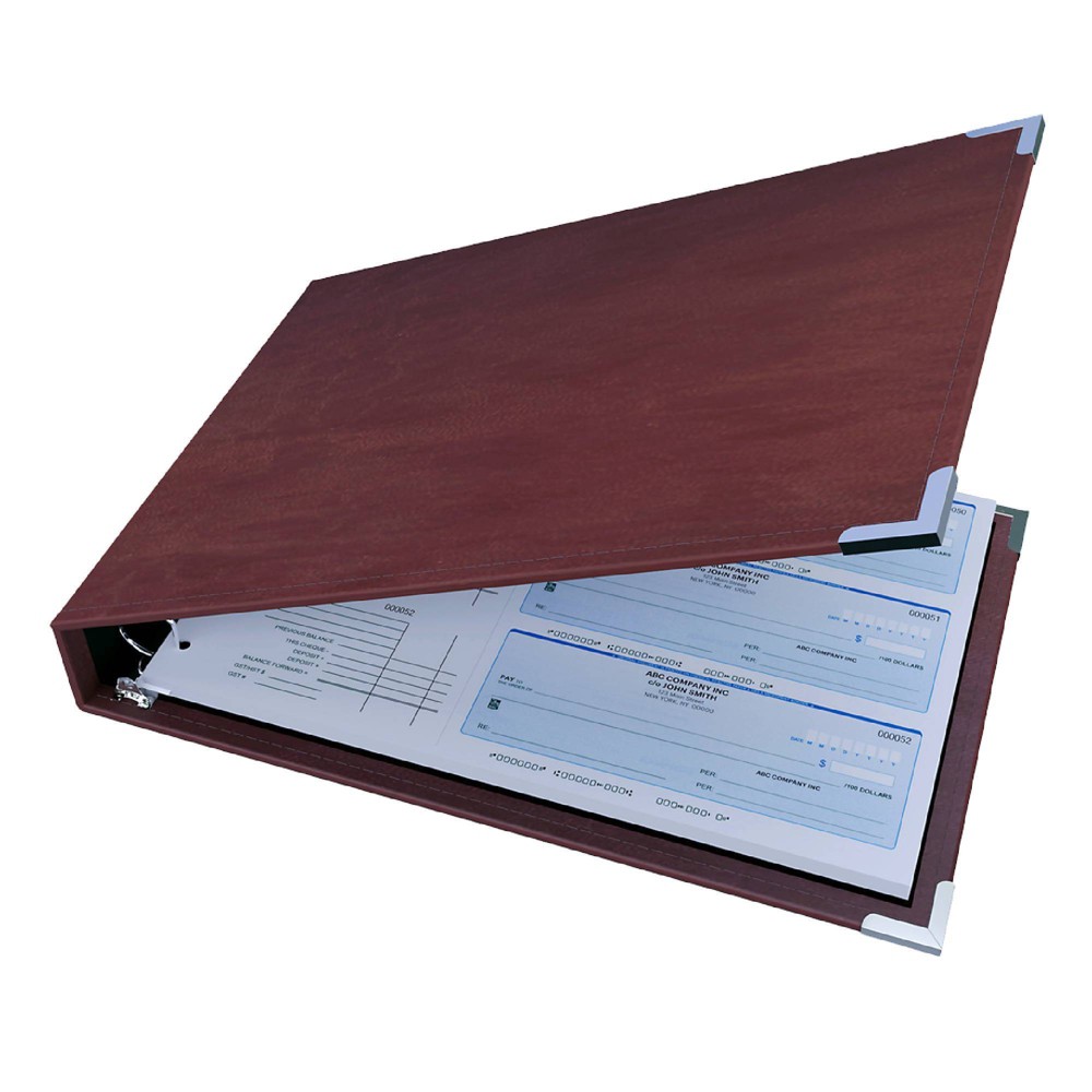 Photos - File Folder / Lever Arch File 3up 1" US Check D-Ring Binder Burgundy