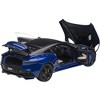 Aston Martin DBS Superleggera RHD (Right Hand Drive) Zaffre Blue Met. w/Carbon Top and Carbon Accents 1/18 Model Car by Autoart - 2 of 4