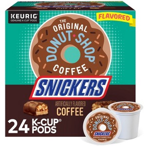 The Original Donut Shop Snickers Medium Roast Coffee Keurig - K-Cup Coffee Pods 24ct - 1 of 4