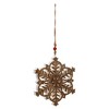 Melrose Wood Snowflake Ornament (Set of 4) - 2 of 3
