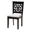Baxton Studio Aiden Modern Grey Fabric and Dark Brown Finished Wood 5-Piece Dining Set - 3 of 4