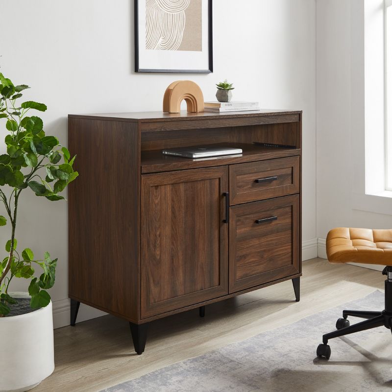 Transitional Pull Out Secretary Desk - Saracina Home, 2 of 11