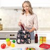 OPUX Insulated Lunch Box Women, Cooler Bag Tote Girls Kids Teen Adult, Soft Reusable Thermal Meal Prep Purse - 4 of 4