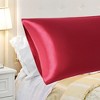PiccoCasa Body Soft Silky Satin Smooth Machine Washable Envelope Closure Pillowcases 1Pc - 4 of 4