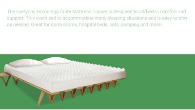 Convoluted Crib Size 27x52 Egg Crate Foam Mattress Topper Perfect