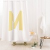 Deny Designs April Lane Art Block Monogram Shower Curtain - 2 of 3