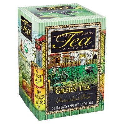 Hawaiian Island Tea Company Organic Green Tea - 20ct