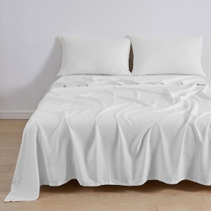 Soft & Cooling TENCEL Lyocell & Linen Blend Sheet Set - Great Bay Home - 1 of 4