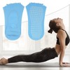Unique Bargains Women's Non-Slip Yoga Pilates Barre Ballet Five Toe Socks with Grips - 2 of 4