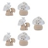 Porcelain Mushroom Decor (Set of 6) - 3 of 4