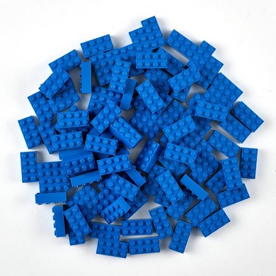 Strictly Briks Classic Bricks Starter Kit, Blue, 96 Pieces, 2x4 Studs, 100% Compatible with All Major Brick Brands