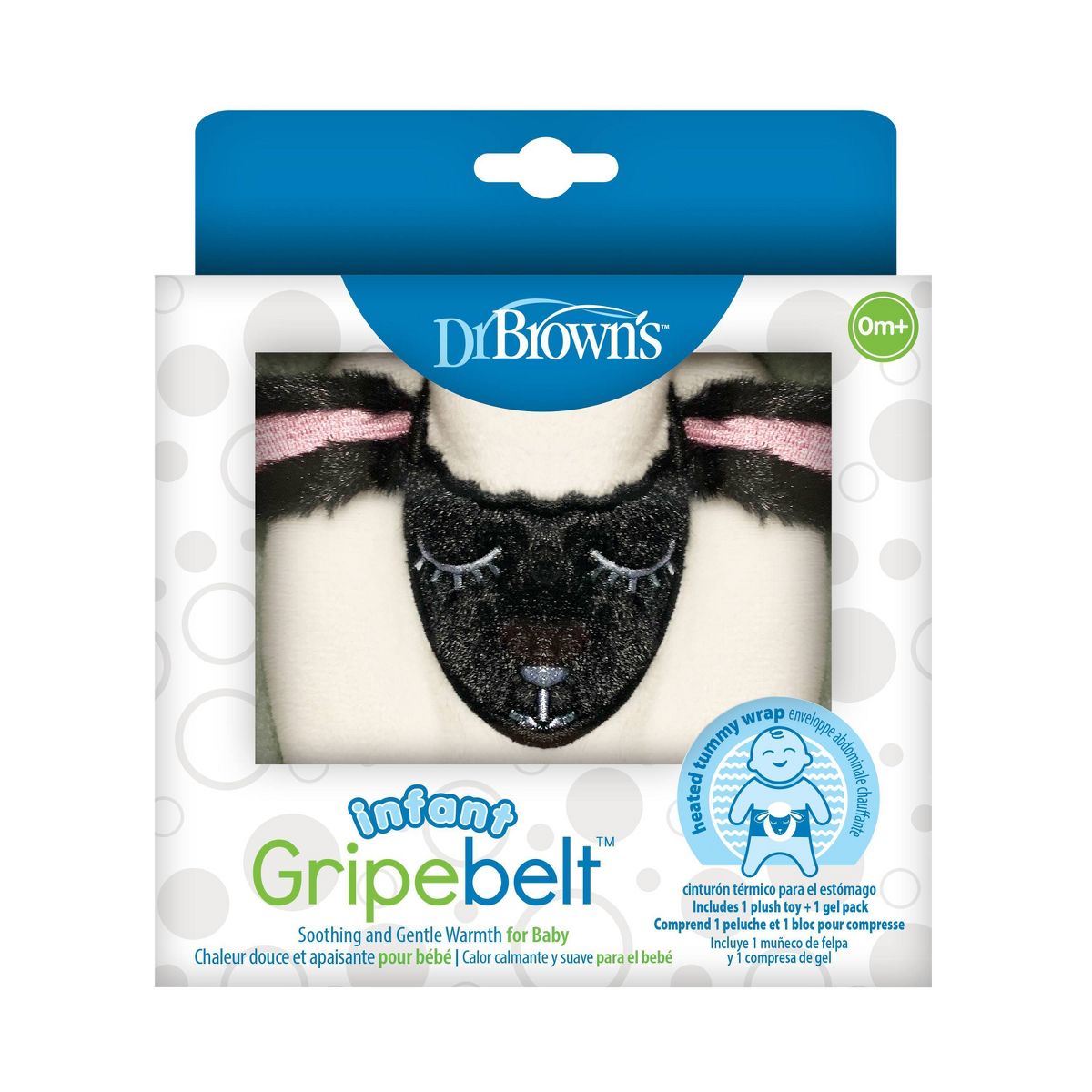 Dr. Brown's Infant Gripebelt Heated Belly Band, Gentle Warmth & Compression - Lamb  - thumbnail 2