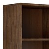 70" Wright Bookcase with Storage Rustic Natural Aged Brown-WyndenHall: Mid-Century, 2 Doors, 4 Shelves - 4 of 4