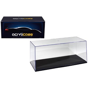 Acrylicase Display Case, Clear Acrylic Showcase with Black Base for 1/18 Scale Diecast Models, 14 x 7 x 6 inches - 1 of 3