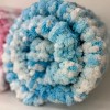Extra Long Soft Handmade Newborn Baby Blanket Chenille Yarn Pink - 4 of 4