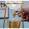 Nispira Iced Coffee Cold Brew Drip Coffee Maker Stainless Steal in Gold Color | 400mL | Borosilicate Glass - 3 of 4