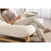 ORRD Corduroy Bean Bag Chair for Adults with Backrest, Large Accent Armless Sofa with High-Density Sponge Filling for Living Room, Bedroom,White - 4 of 4