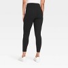 Women's Crossover V-Waistband Leggings - A New Day™ Black - 2 of 2