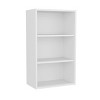 INFURNIC Decorative Wall Shelf Eco 3-Tier Open Storage Cabinet with Ample Shelves for Display and Organization, White, 12"*21"*36" - 2 of 4