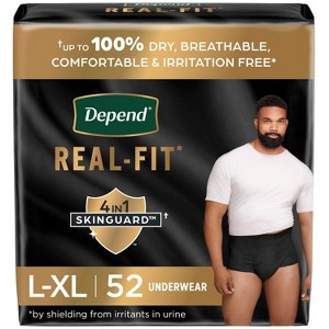 Depend Real Fit Incontinence Underwear for Men - Maximum Absorbency - 1 of 4