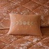 Sapphtopaz 3-Piece Blush Crushed Velvet Comforter Set, Diamond Quilted Twin/Twin XL Quilt Set with Shams & Decorative Pillow -Brown - 3 of 4