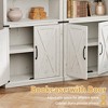 CuisinSmart 68.7" Tall 5-Shelf Bookcase, Farmhouse Wooden Bookshelf, Freestanding 5-Tier Display Cabinet for Living Room, Bedroom, Office - 4 of 4