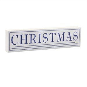 Wood Christmas Sentiment Sign 19.5"L - 1 of 1