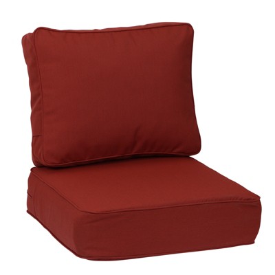 Aoodor Inch Sunbrella Outdoor Patio Chair Cushions Set, Weather-Resistant Sunbrella Fabric Outdoor Cushion with Individual Pocket Springs