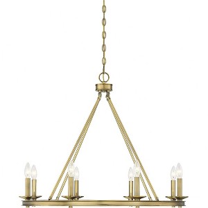 Savoy House Middleton 8 - Light Chandelier in  Warm Brass - 1 of 4