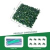 Artificial Grass Wall Panels,20"x 20"Artificial Grass Wall Panels for Indoor and Outdoor Decor, 12 PCS - 2 of 4