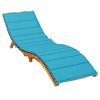 vidaXL Sun Lounger Cushion Turquoise Oxford fabric (100% polyester) - 4 of 4