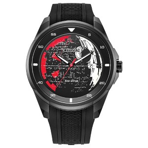 Citizen Men's Eco-Drive Death Star Watch, Black Silicone Strap, Black Dial - 1 of 4