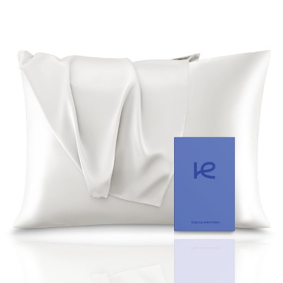 Kickoff 100% Organic Mulberry Soft Silk Pillowcase, Hidden Zipper, Highest 6A+ Grade 22 Momme Cooling For Hair & Skin, Hypoallergenic, Pillow Cover