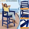 Karl Home | 45-Inch HDPE Outdoor Bar Chairs (Set of 2) - 3 of 4