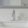 PROOX Single Handle Pull Out Sprayer Single Hole Bathroom Faucet Deckplate and Pop Up Drain Included - 4 of 4