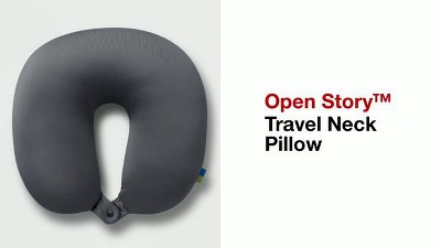 Travel Neck Pillow Gray Open Story